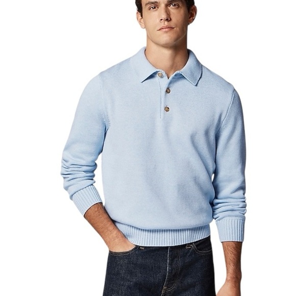 J. Crew Other - Light Blue Polo Sweater
